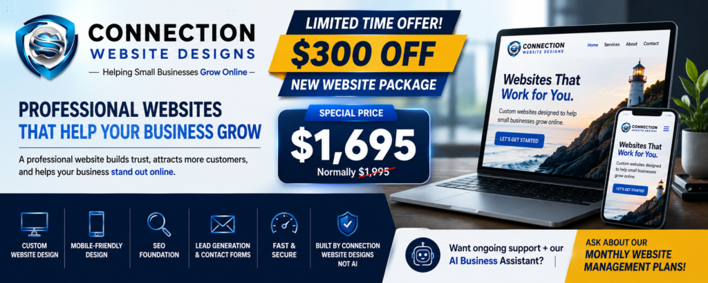 Connection Website Designs Promo
