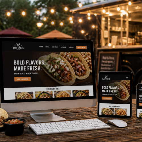 Restaurante and Food Truck Web Design
